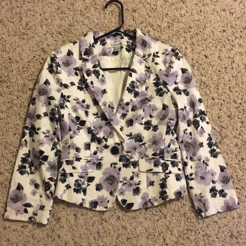 Floral blazer